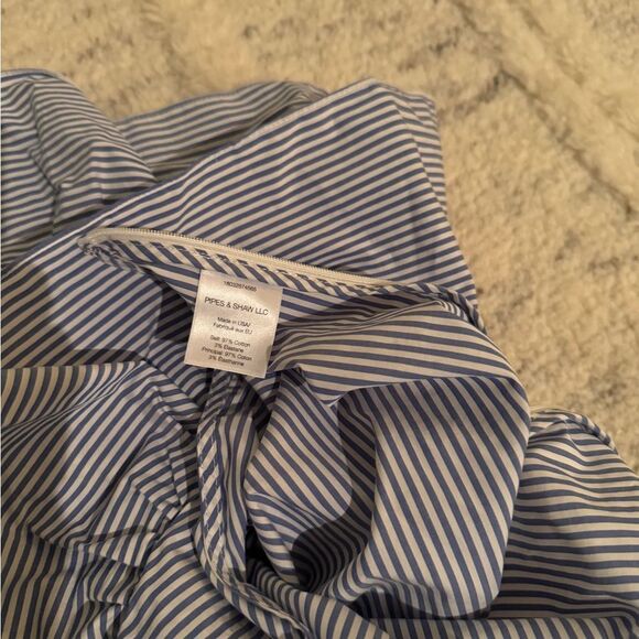 Veronica Beard Size 4 One Shoulder Blue/White Stripe Top Great Cond. Non Smoking - Picture 12 of 16